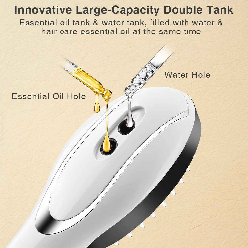 Elektrischer EMS-Massagekamm mit Sprayfunktion