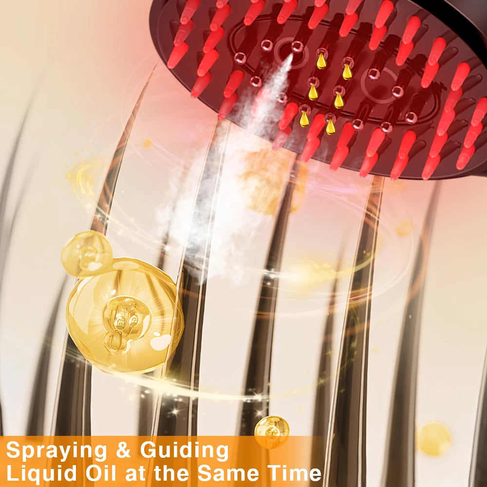 Elektrischer EMS-Massagekamm mit Sprayfunktion