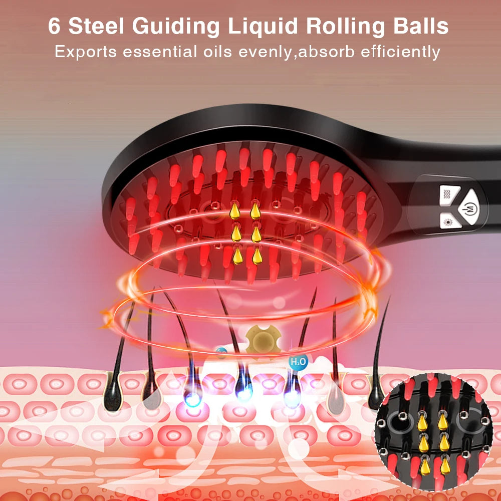 Elektrischer EMS-Massagekamm mit Sprayfunktion